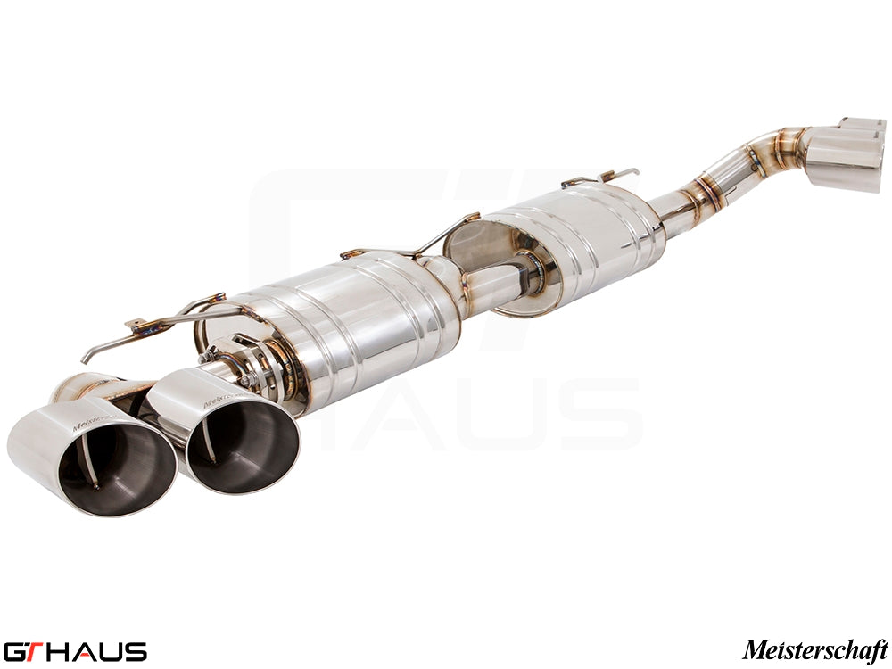 Premium exhaust system for BMW F15 X5 SAV 3.5i, featuring stainless steel construction and dual tips for enhanced performance.