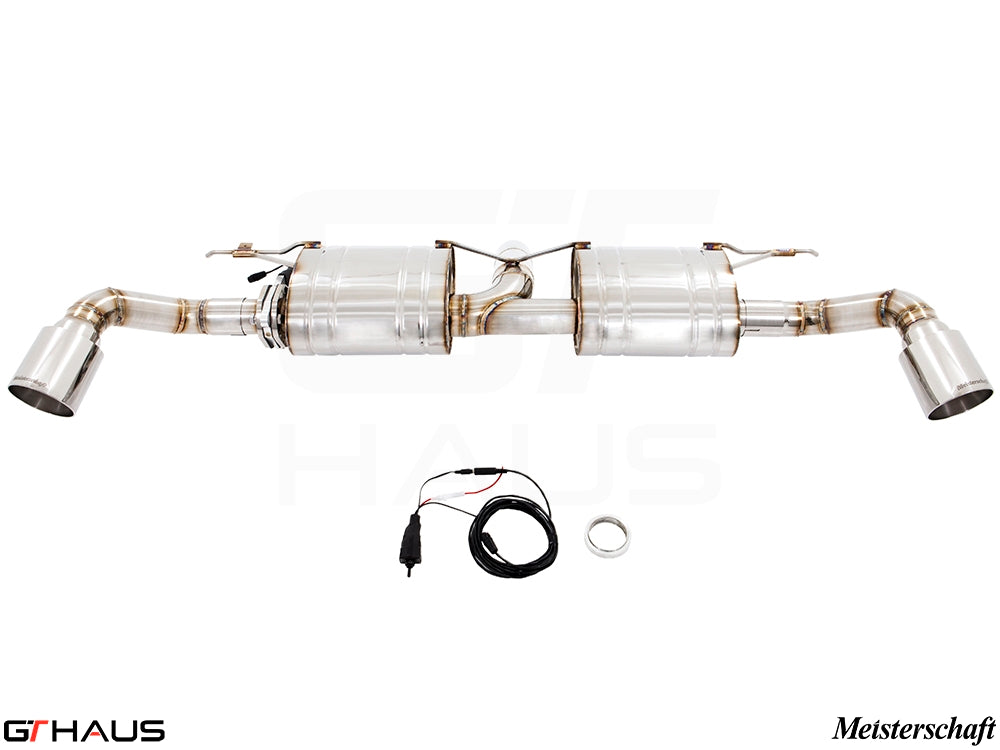 Premium performance exhaust system for BMW F16 X6 SAV 3.5i, featuring stainless steel construction and electronic valve control.