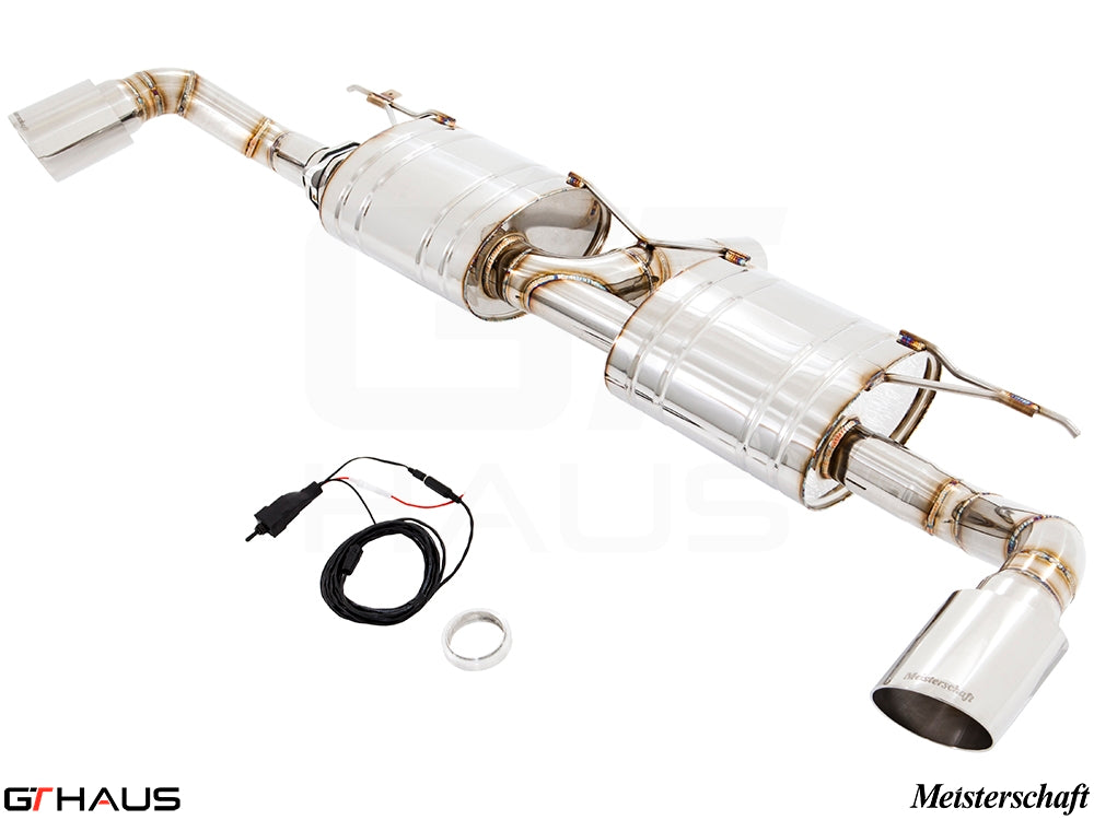 Premium performance exhaust system for BMW F16 X6 SAV 3.5i, featuring stainless steel construction and electronic valve control.