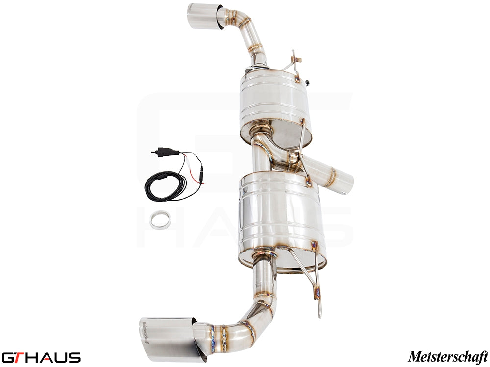 Premium performance exhaust system for BMW F16 X6 SAV 3.5i, featuring stainless steel construction and electronic valve control.