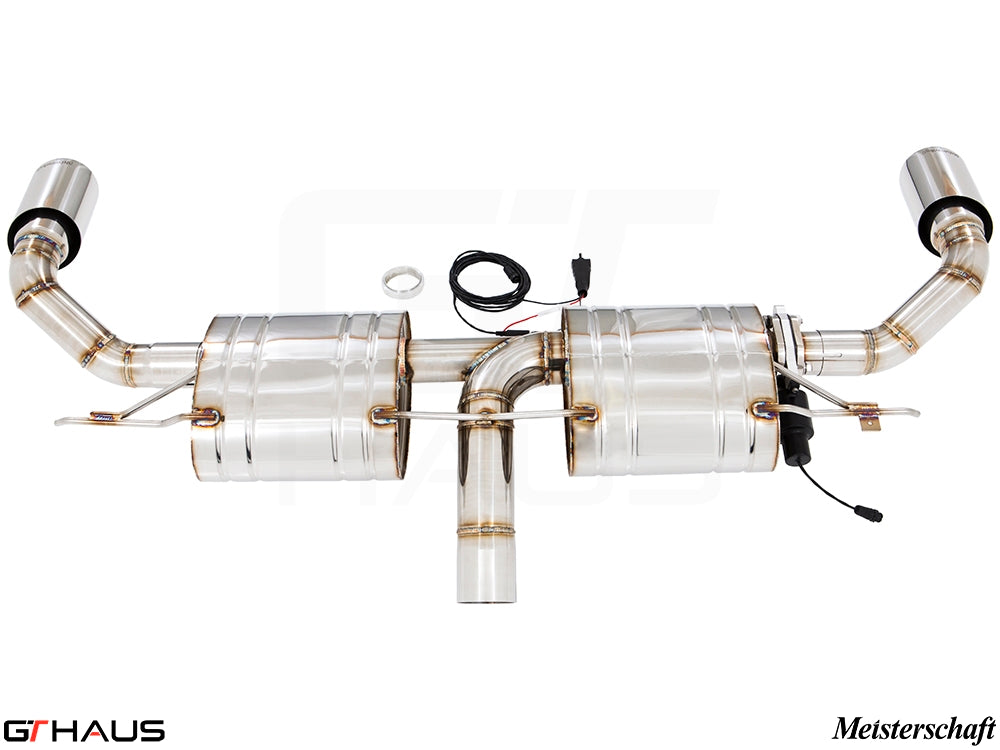 Premium exhaust system for BMW F16 X6 SAV 3.5i, featuring stainless steel construction and electronic valve control.