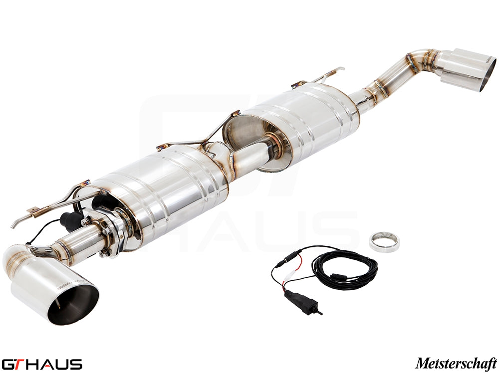 Premium exhaust system for BMW F16 X6 SAV 3.5i, featuring stainless steel construction and electronic valve control.