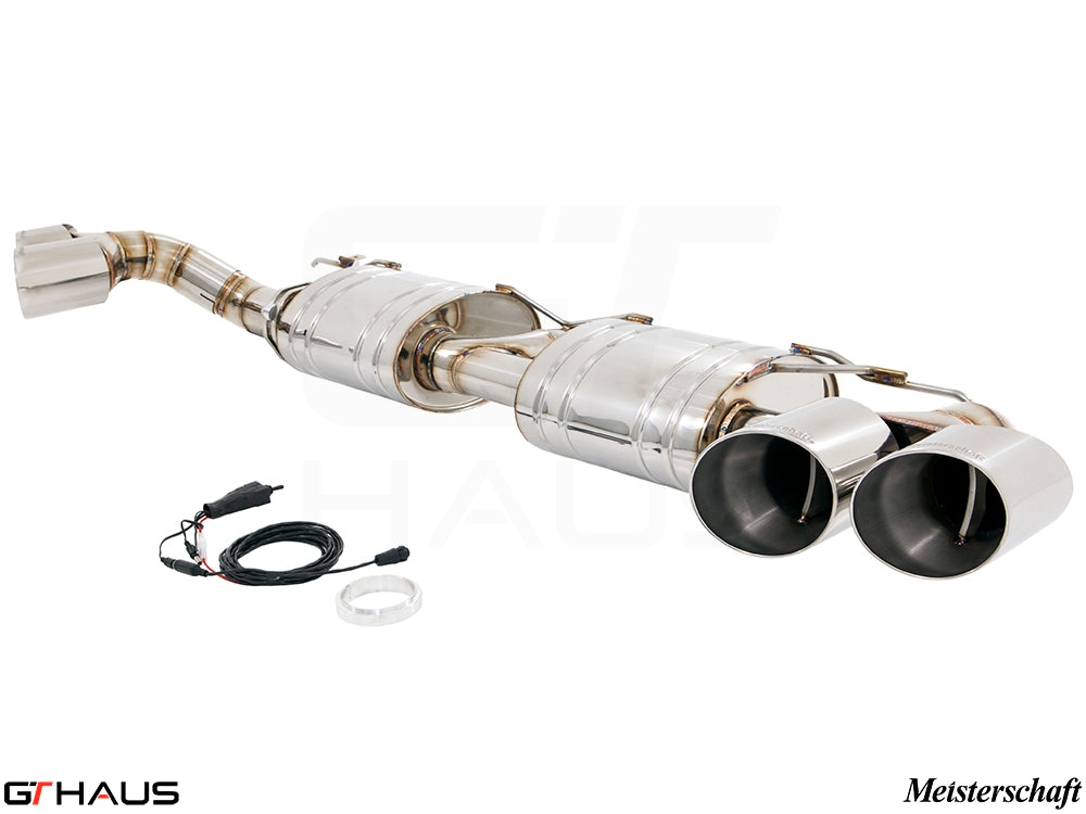Premium performance exhaust system for BMW F16 X6 SAV 3.5i, featuring stainless steel construction and electronic valve control.