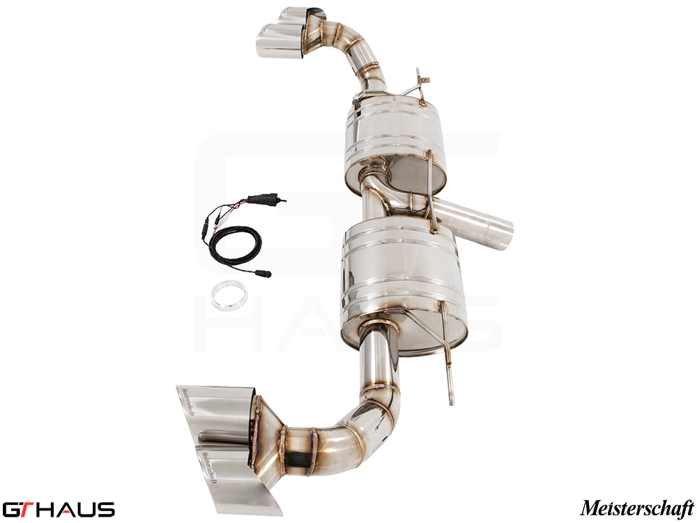 Premium performance exhaust system for BMW F16 X6 SAV 3.5i, featuring stainless steel construction and electronic valve control.