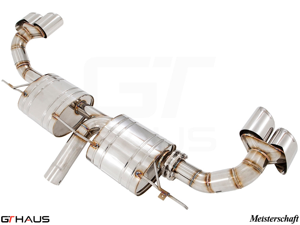 Premium Meisterschaft exhaust system for BMW F16 X6 SAV 3.5i, featuring stainless steel construction and enhanced performance.