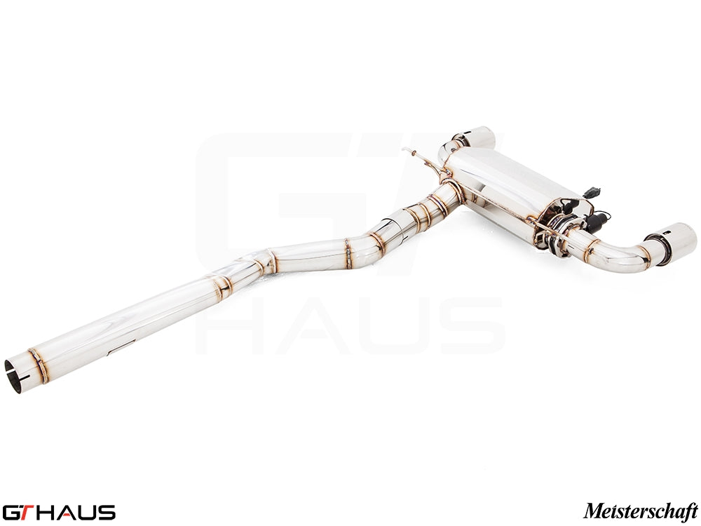 Premium exhaust system for BMW F22 235/240i, featuring stainless steel construction and electronic valve control.