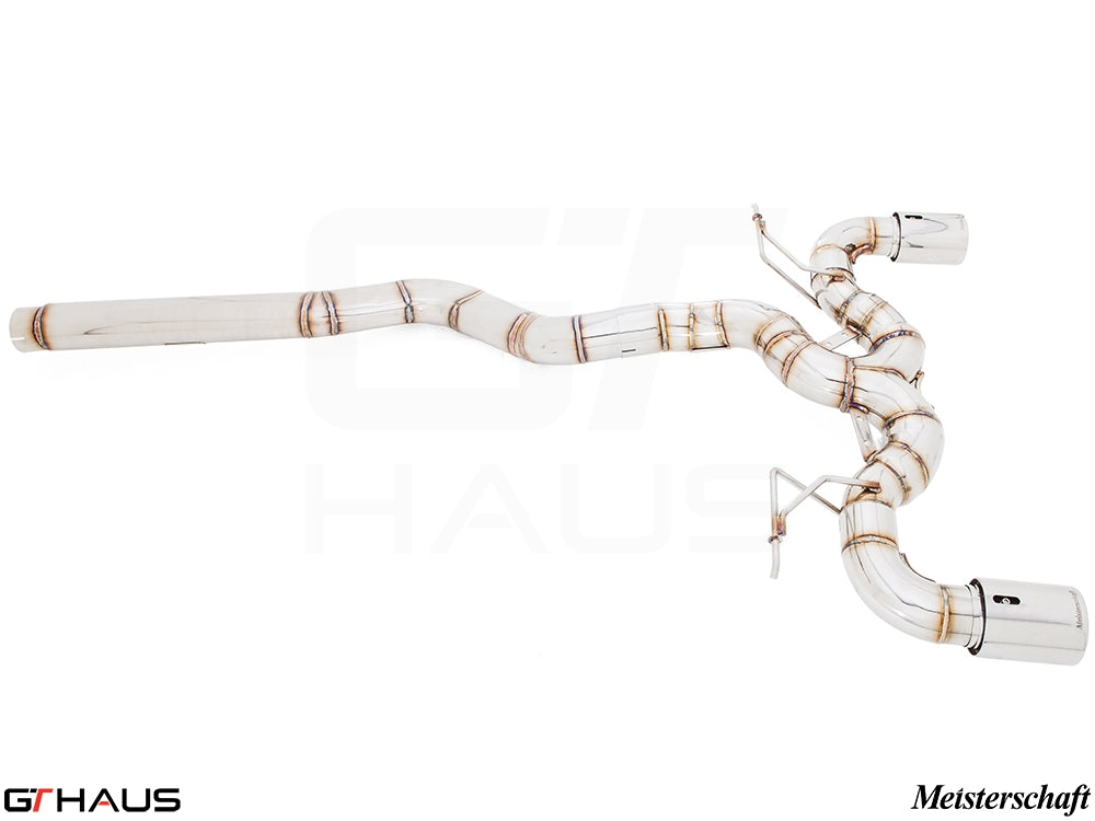 Premium performance exhaust system for BMW F22 235/240i N55, featuring stainless steel construction and enhanced airflow.