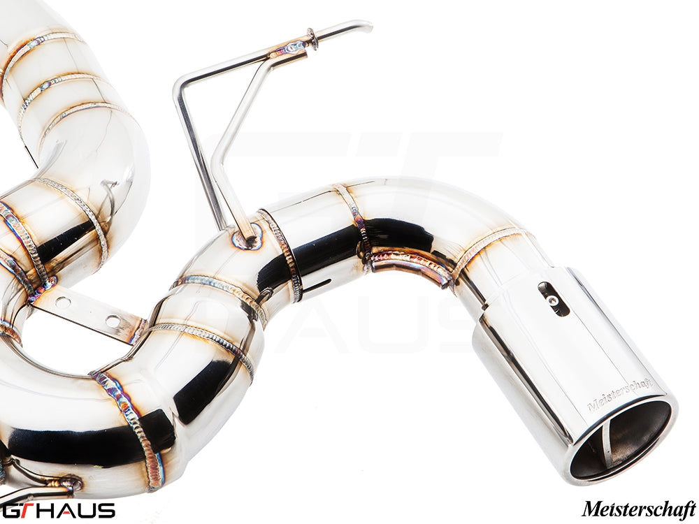 Premium Meisterschaft exhaust system for BMW F22 235/240i, featuring high-quality stainless steel and precision engineering.