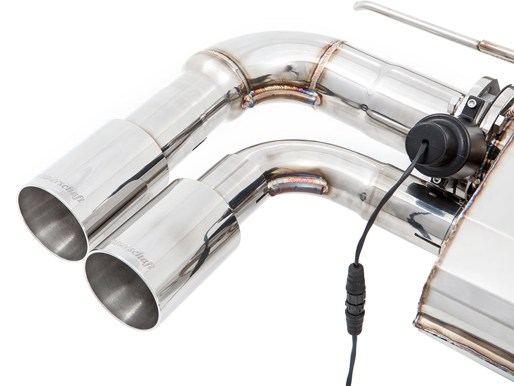 Premium performance exhaust system for BMW F30/F31/F34/F36 320i, 328i, 330i with electronic valve control.