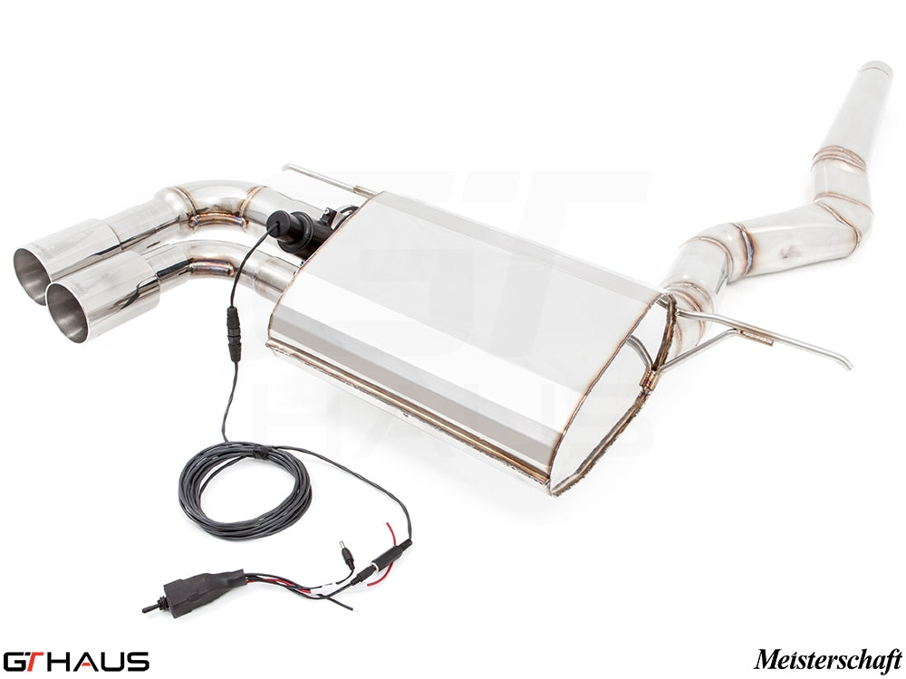 Premium exhaust system for BMW F32/F33 428/430i/xi, featuring stainless steel construction and electronic valve control.