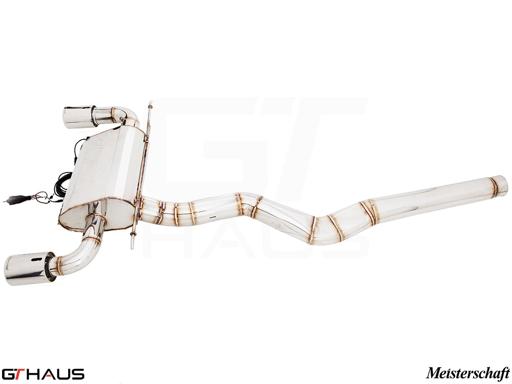 Premium exhaust system for BMW F32/F33 4 Series 435/440i models, featuring stainless steel construction and electronic valve control.