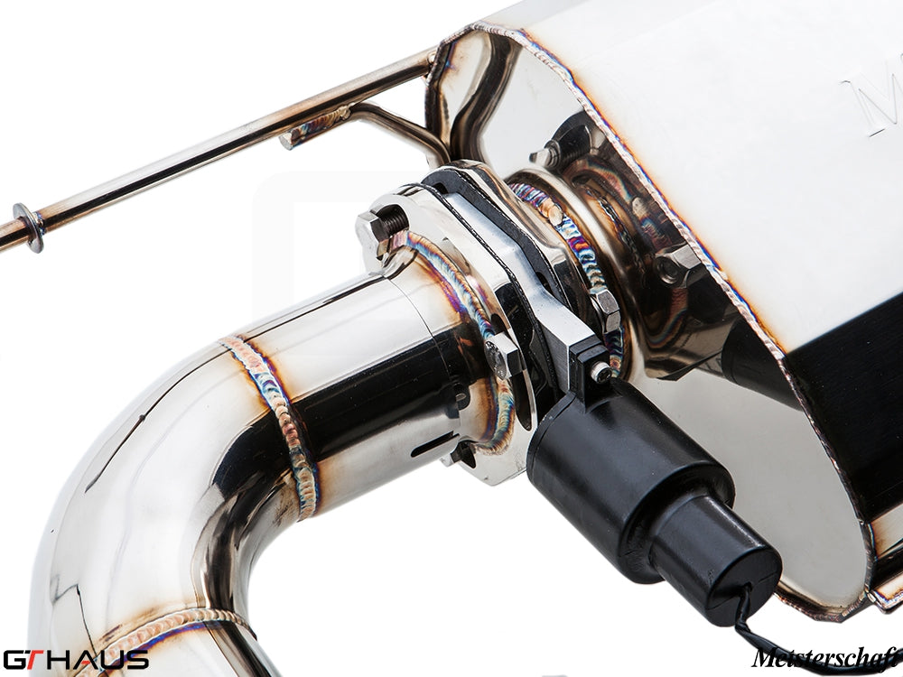 Premium exhaust system for BMW F32/F33 4 Series 435/440i with electronic valve control and stainless steel construction.