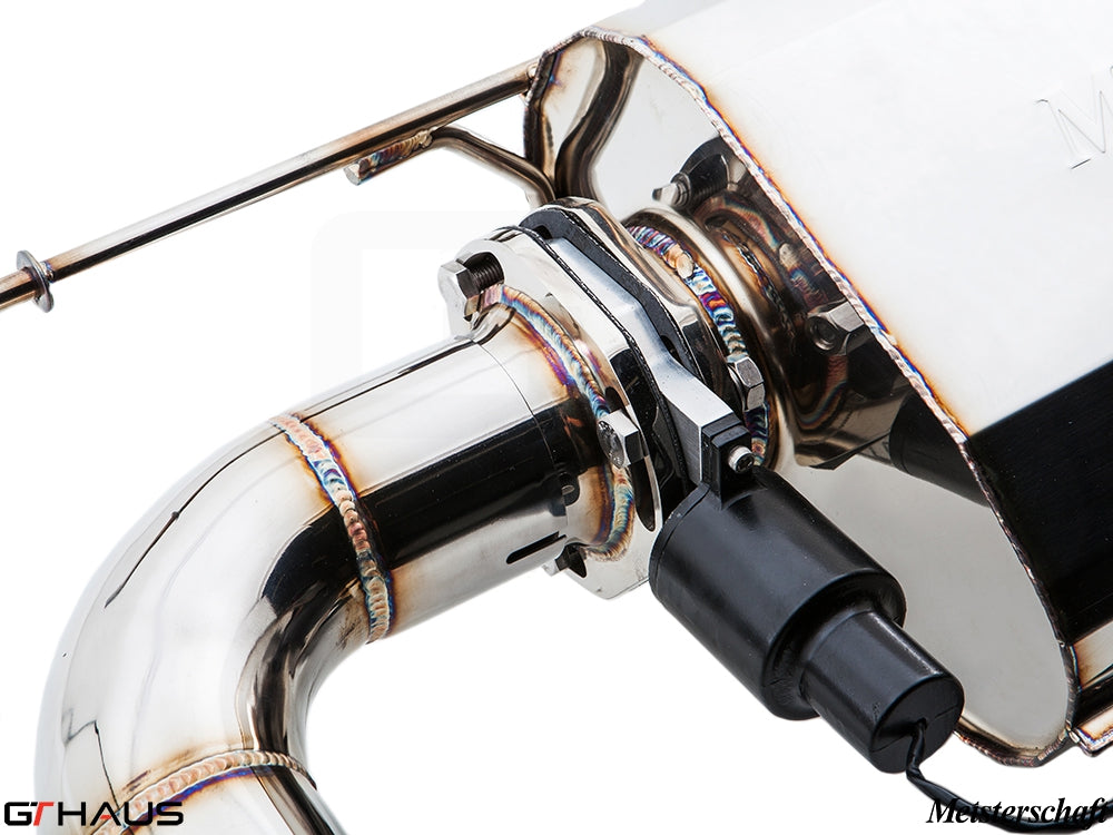 Premium exhaust system for BMW F32/F33 4 Series 435/440i with electronic valve control and stainless steel finish.