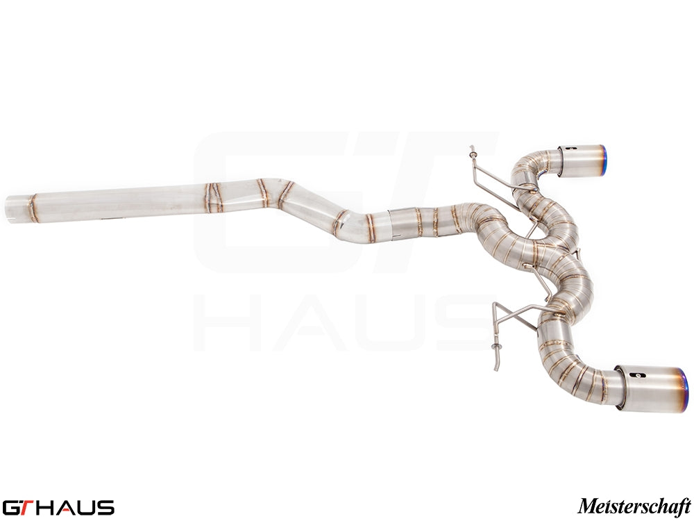 Premium exhaust system for BMW F32/F33 4 Series 435/440i/xi, featuring stainless steel construction and performance design.