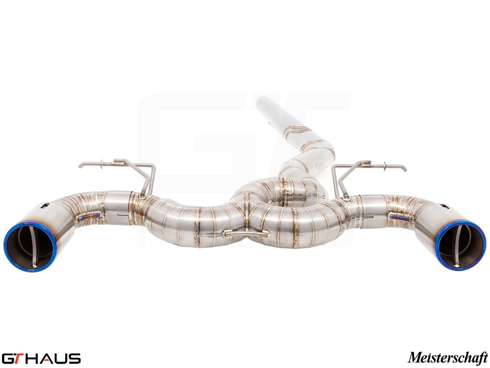 Premium exhaust system for BMW F32/F33 4 Series 435/440i, featuring stainless steel construction and performance design.