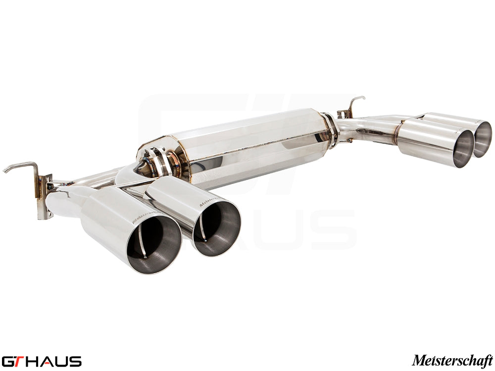 Premium exhaust system for BMW F86 X6M, featuring T304 stainless steel and quad tips for enhanced performance.