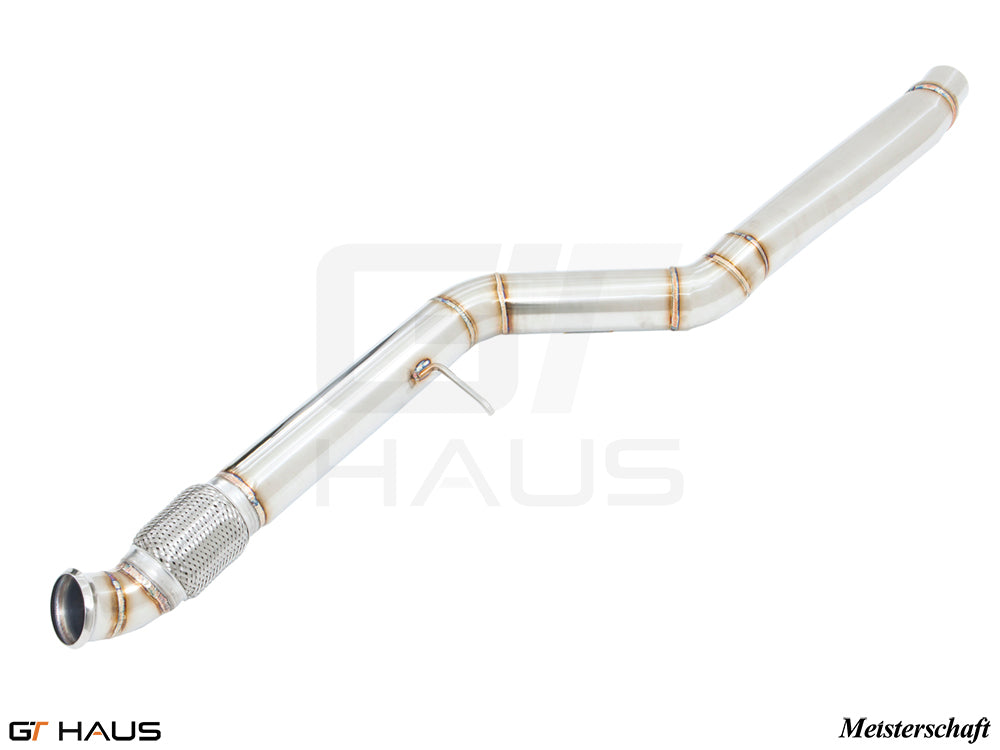 Premium AR Pipe for BMW F87 M2 models, featuring 90mm piping for enhanced performance and compatibility with OE system.