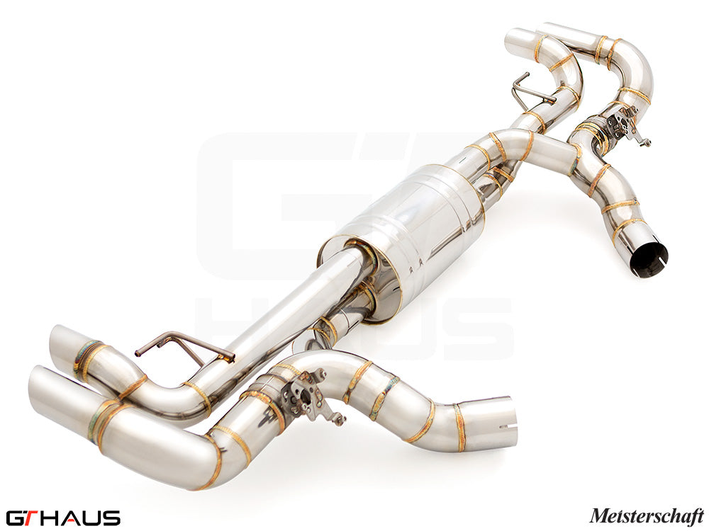 Premium exhaust system for BMW G05 X5 LCI SAV 60ix V8, featuring stainless steel construction and precision engineering.
