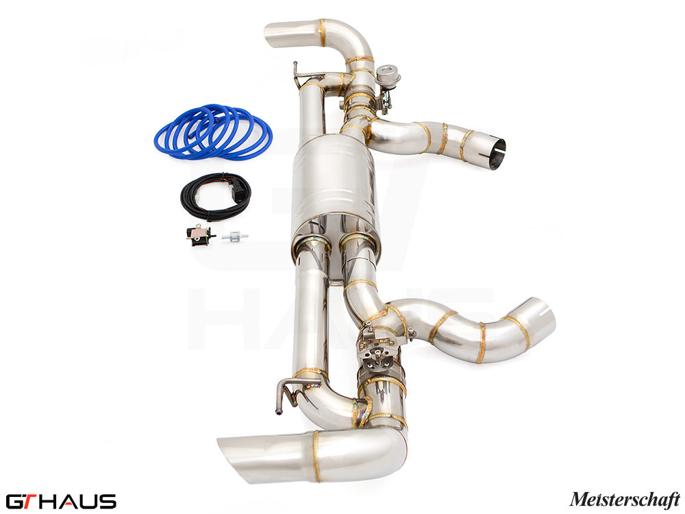 Premium performance exhaust system for BMW G06 X6 SAV 40ix (B58C) featuring stainless steel construction and electronic valve control.