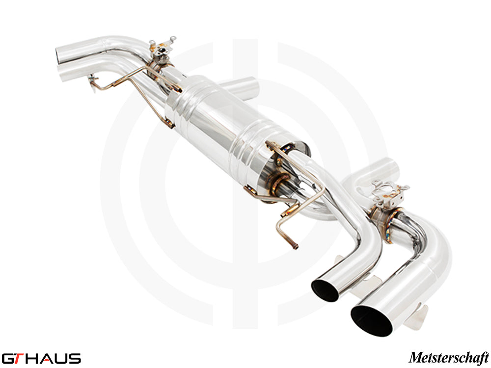 Premium exhaust system for BMW G16 8 Series GranCoupe 850i/xi, featuring bi-turbo V8 performance enhancements.