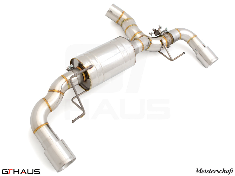 Premium exhaust system for BMW G20 3 Series 320i/330i/xi I-4 (B48) featuring stainless steel construction and electronic valve control.