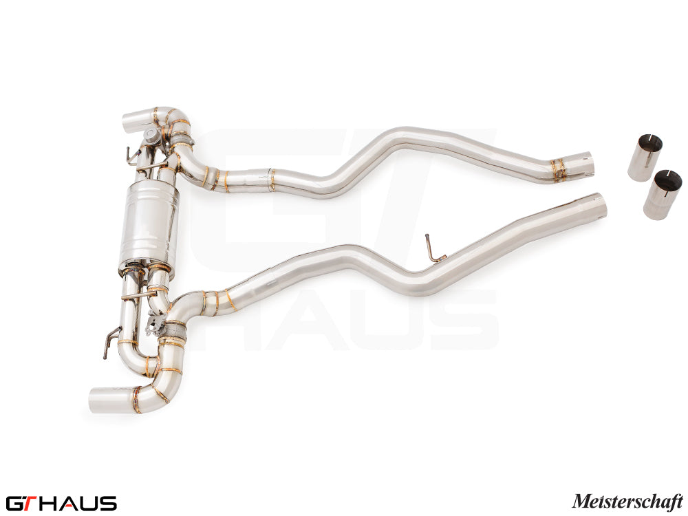 Premium exhaust system for BMW G20 3 Series 340i/xi/M340i LCI I-6 (B58) featuring stainless steel construction.