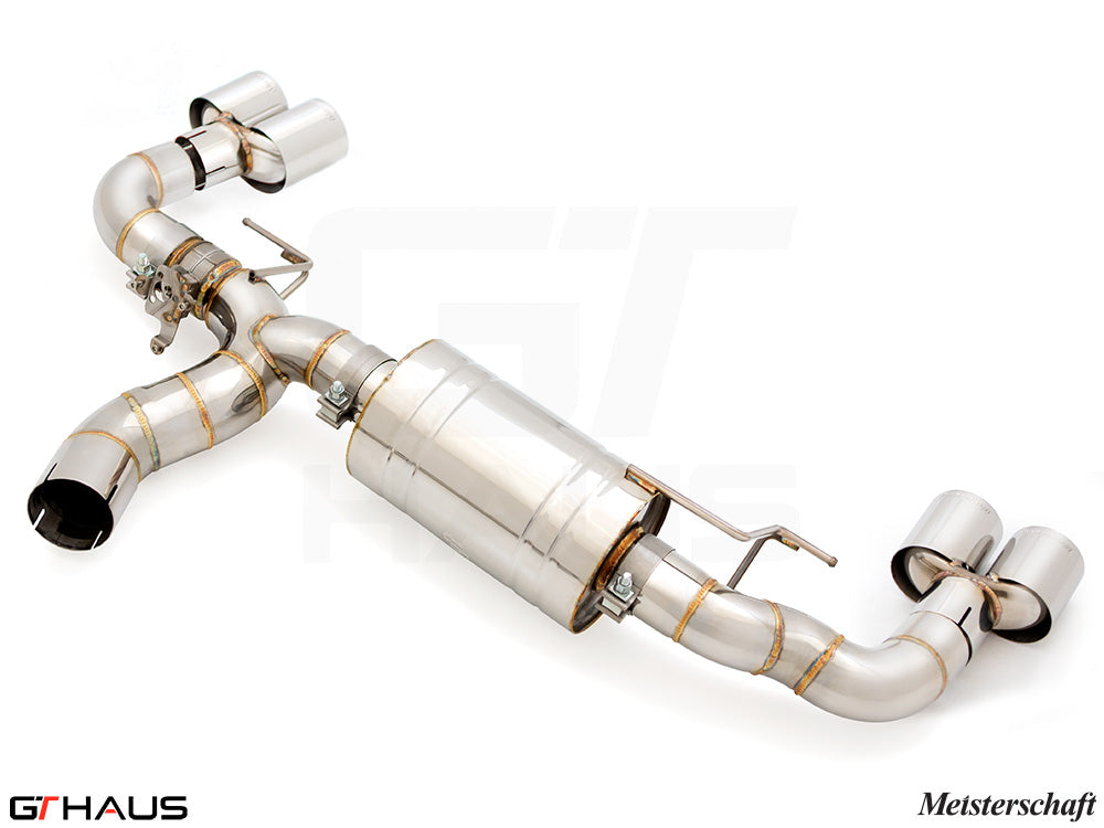Premium exhaust system for BMW G22/G23 4 Series 420i/430i/xi I-4, featuring stainless steel construction and performance design.