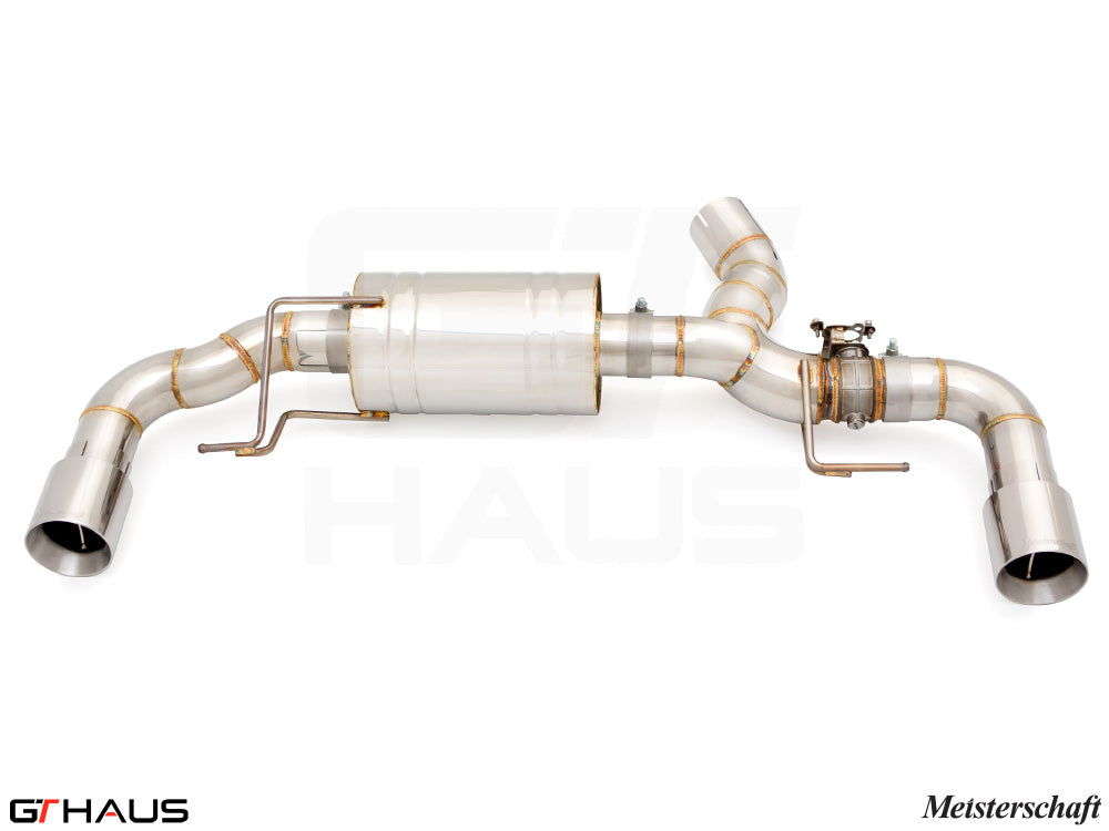 Premium performance exhaust system for BMW G26 4 Series Gran Coupe 420i/430i/xi I-4, featuring stainless steel construction.