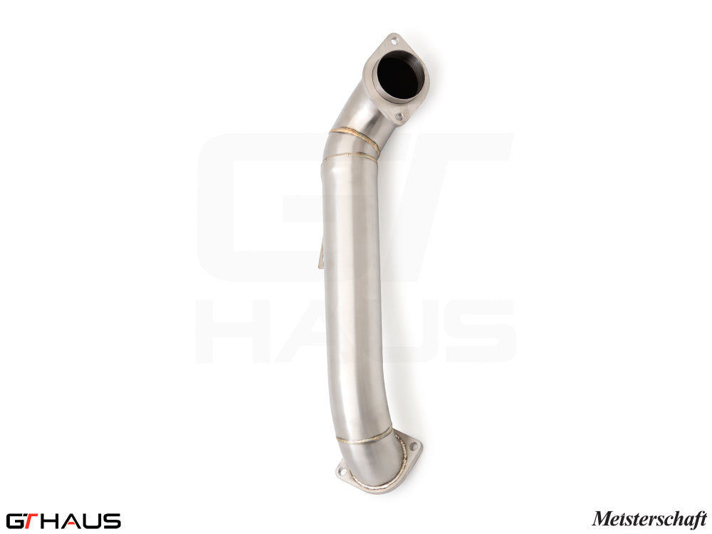 BMW G80/82/83 2021+ front crossover pipe, crafted from high-quality stainless steel for enhanced performance.