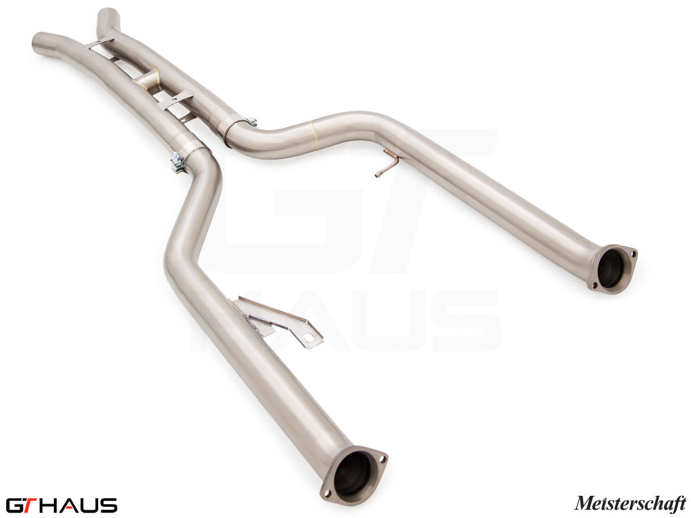 Premium dual LX pipes for BMW G80/82/83, featuring 76mm full cat-back design and Velocity box for enhanced performance.