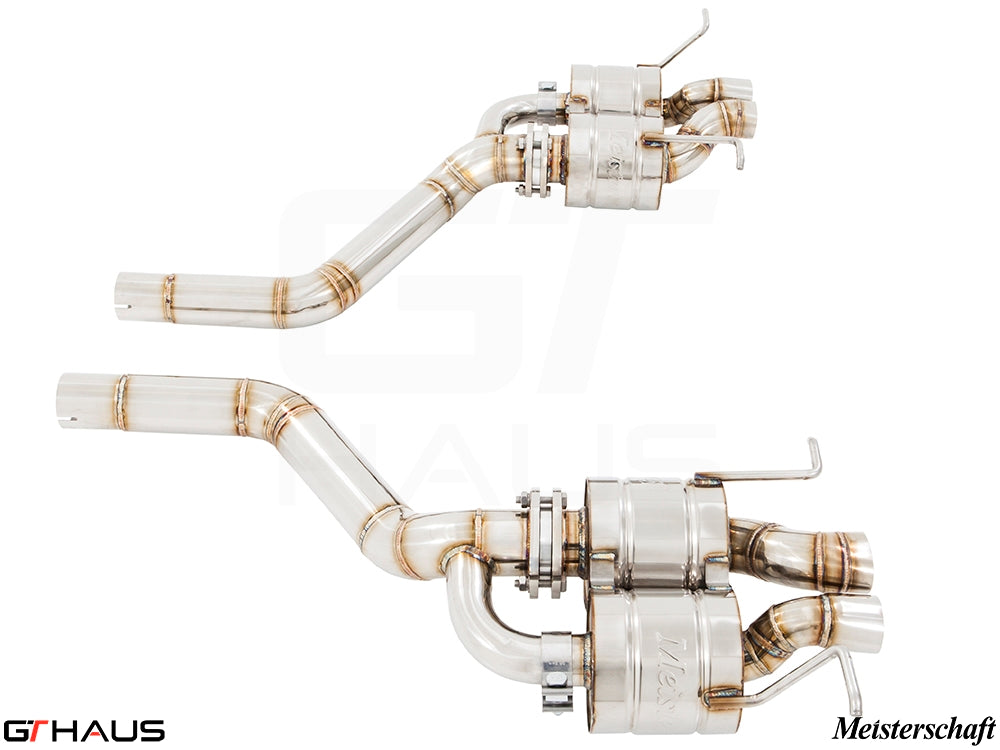 Premium exhaust system for Bentley Continental GT, featuring stainless steel construction and electronic valve control.