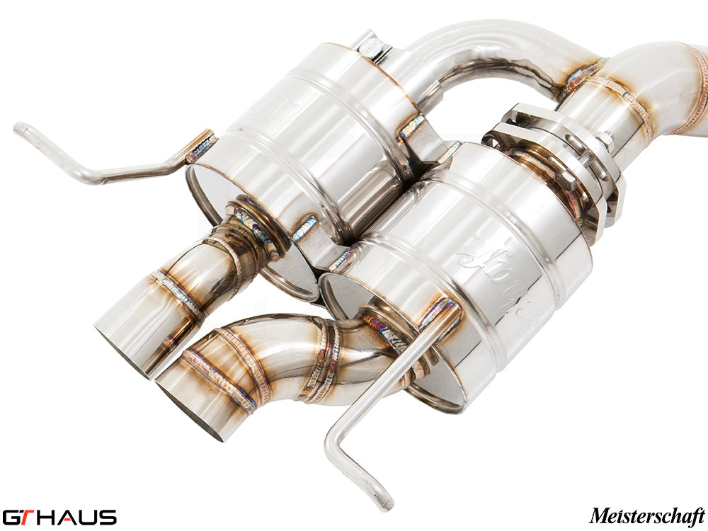 Premium exhaust system for Bentley Continental GT Speed, featuring stainless steel construction and precision engineering.