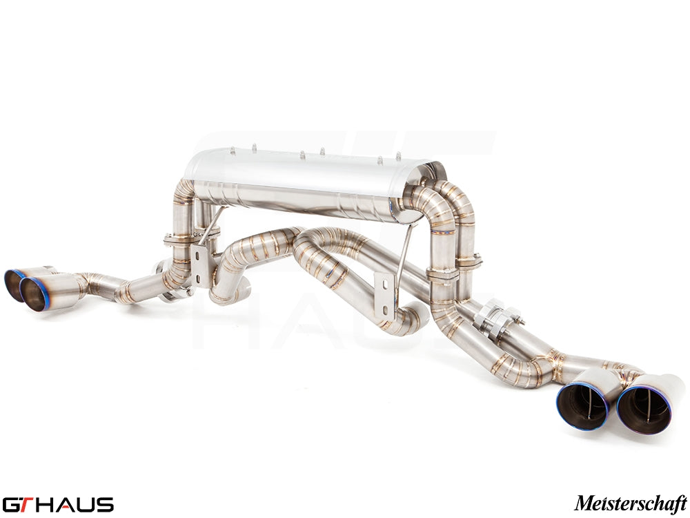 Premium exhaust system for Ferrari F430 Coupe/Spider, featuring stainless steel construction and enhanced performance.