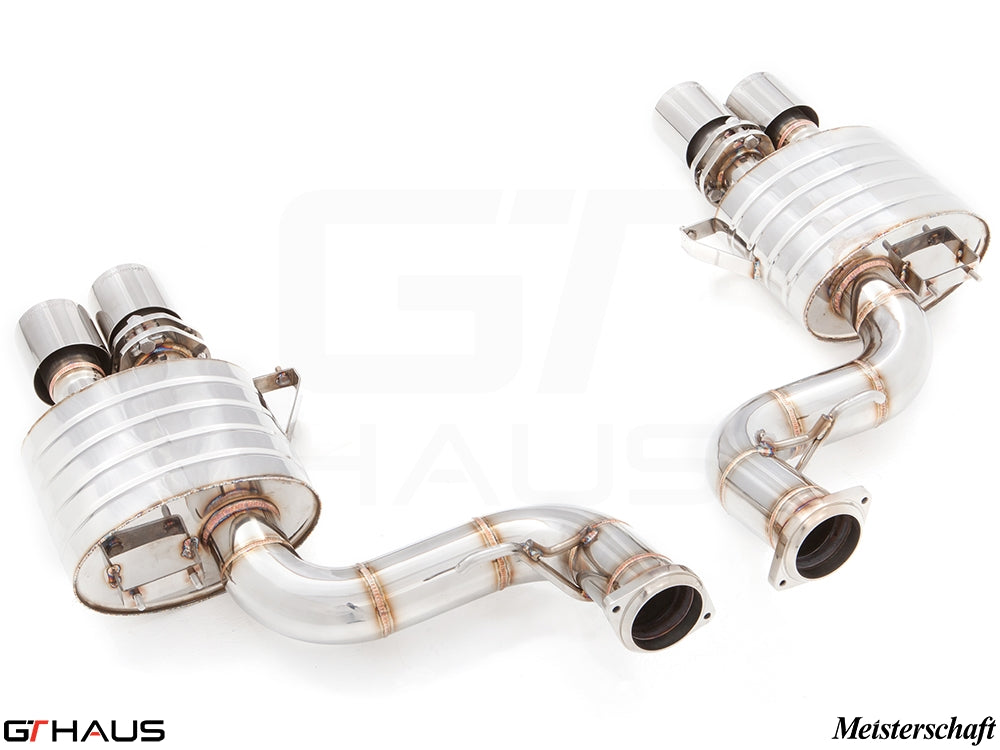 Premium exhaust system for Ferrari F599 GTB/GTO V12 Coupe, featuring stainless steel construction and enhanced performance.
