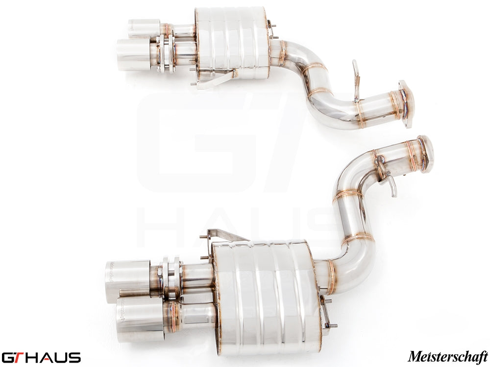 Premium exhaust system for Ferrari F599 GTB/GTO V12 Coupe, featuring stainless steel construction and enhanced performance.