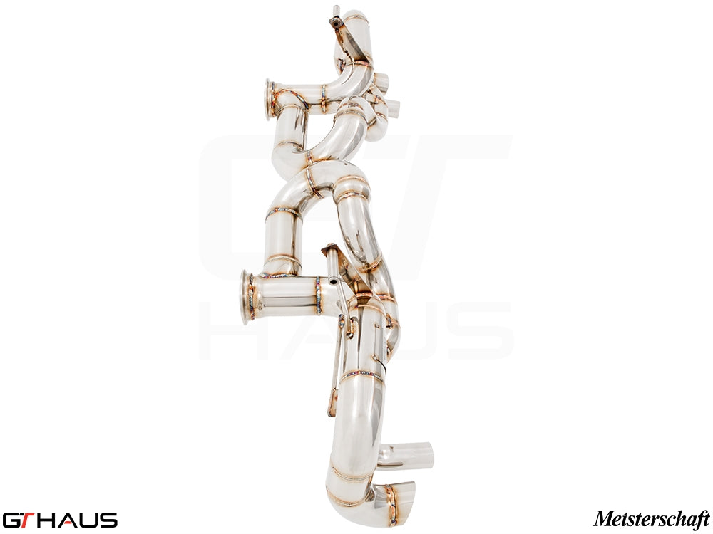 Premium exhaust system for Lamborghini Gallardo V10 LP550/560/570, enhancing performance and sound.