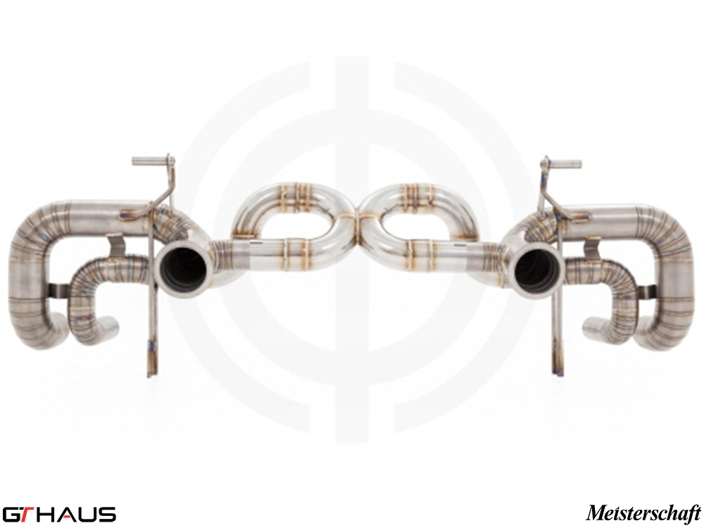 Premium performance exhaust system for Lamborghini Gallardo V10 LP550/560/570, featuring stainless steel construction.