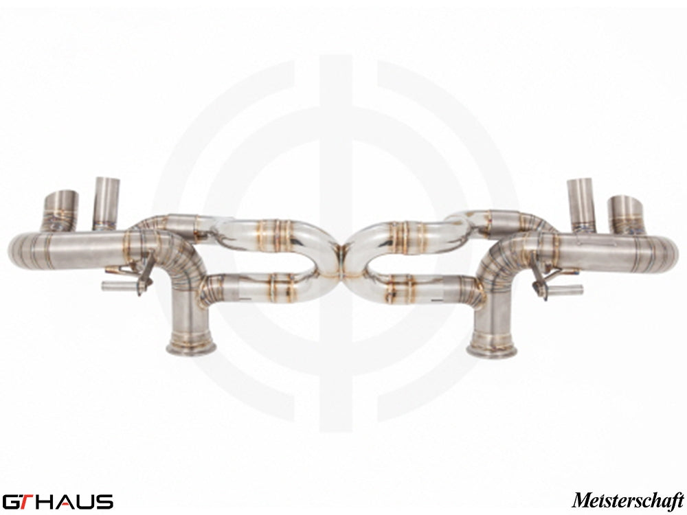 Premium performance exhaust system for Lamborghini Gallardo V10 LP550/560/570, featuring high-quality stainless steel construction.
