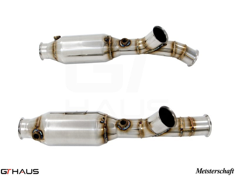 Premium sport catted pipes for 2006 Lamborghini Murcielago LP620 SR 400, enhancing performance and sound.