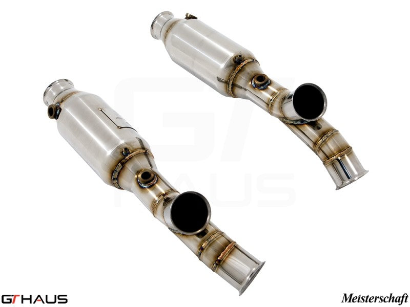 Premium stainless steel sport catted pipes for 2006 Lamborghini Murcielago LP620 SR 400, enhancing performance and sound.