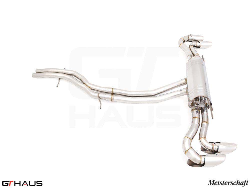 Premium exhaust system for Lamborghini URUS V8 4.0T, featuring high-quality stainless steel construction for enhanced performance.