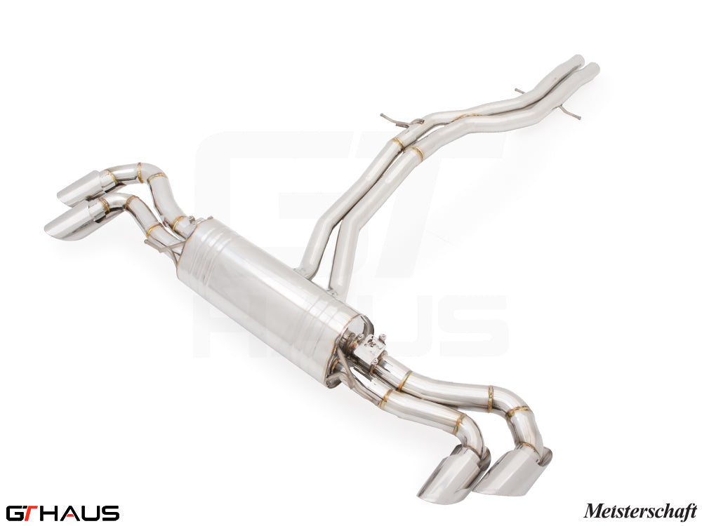 Premium performance exhaust system for Lamborghini URUS V8 4.0T, featuring stainless steel construction and enhanced sound.