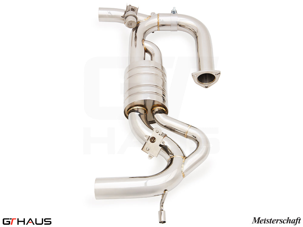 Premium stainless steel exhaust system for Lotus Emira V6 3.0 SC, featuring advanced design for enhanced performance.