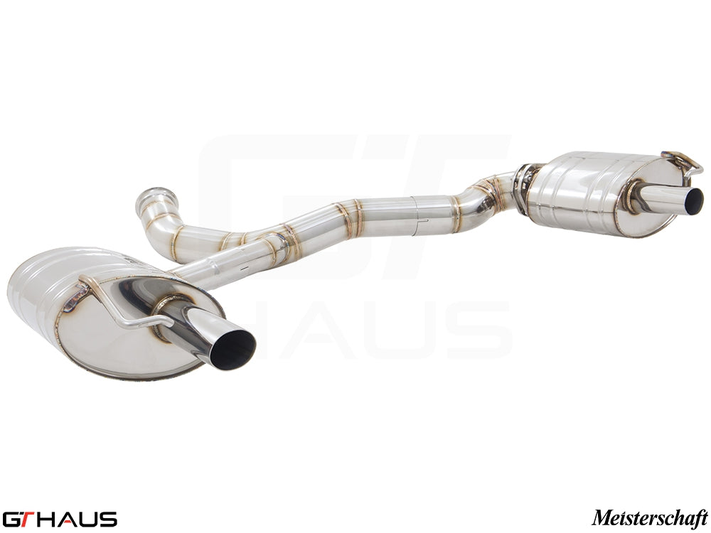 Premium exhaust system for Mercedes-Benz A205 C-convertible C400/450/43 AMG, featuring stainless steel construction and performance design.