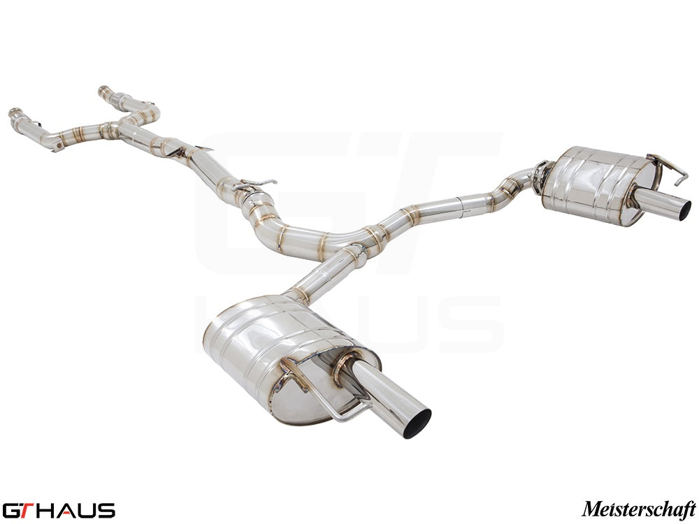 Premium stainless steel exhaust system for Mercedes-Benz A205 C-convertible C400/450/43 AMG, enhancing performance and sound.
