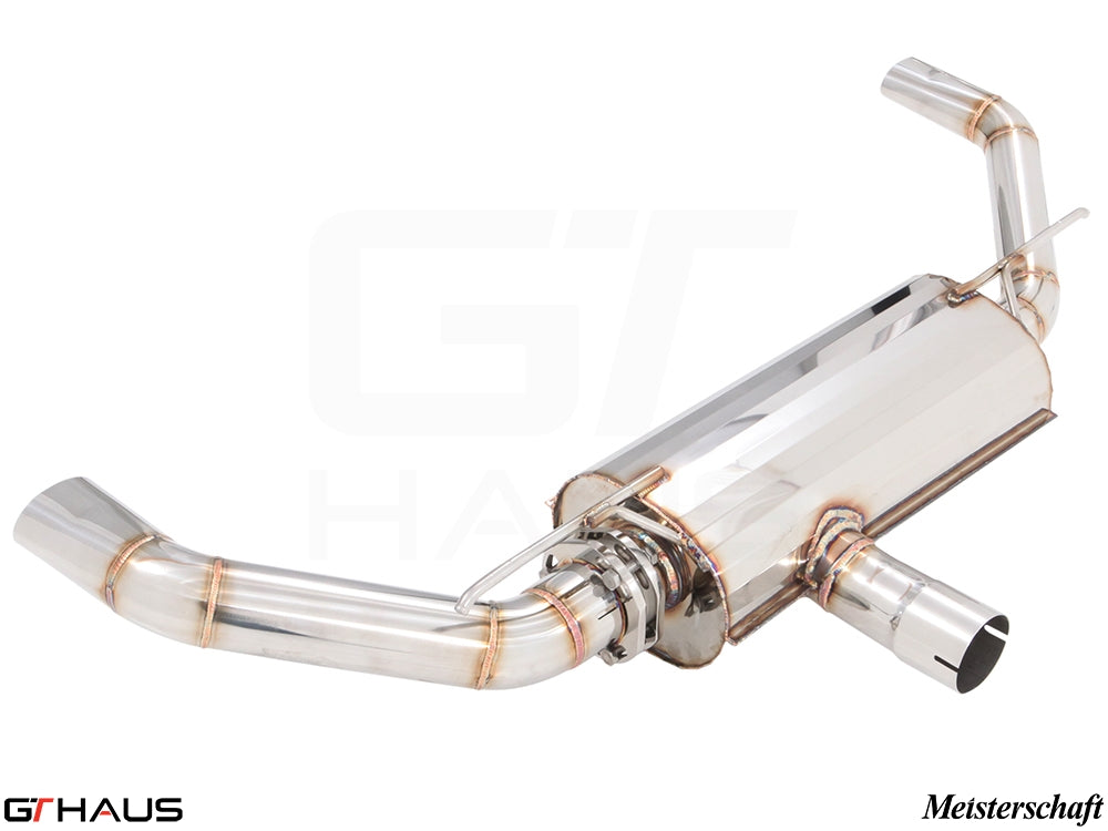 Premium stainless steel exhaust system for Mercedes-Benz C117 CLA 45 AMG, enhancing performance and sound.