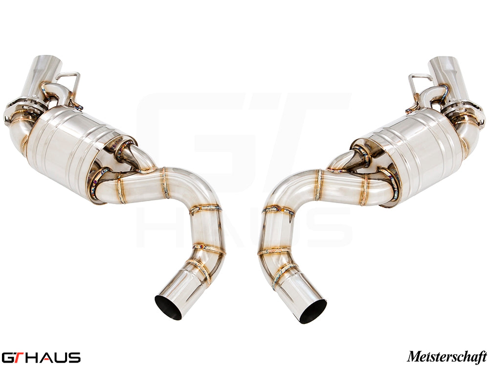 Premium stainless steel exhaust system for Mercedes-Benz C217 S-Class Coupe S65 AMG, enhancing performance and sound.