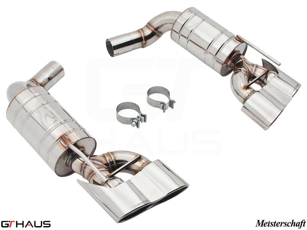 Premium exhaust system for Mercedes-Benz R230 SL-Class SL500, featuring stainless steel construction and enhanced performance.