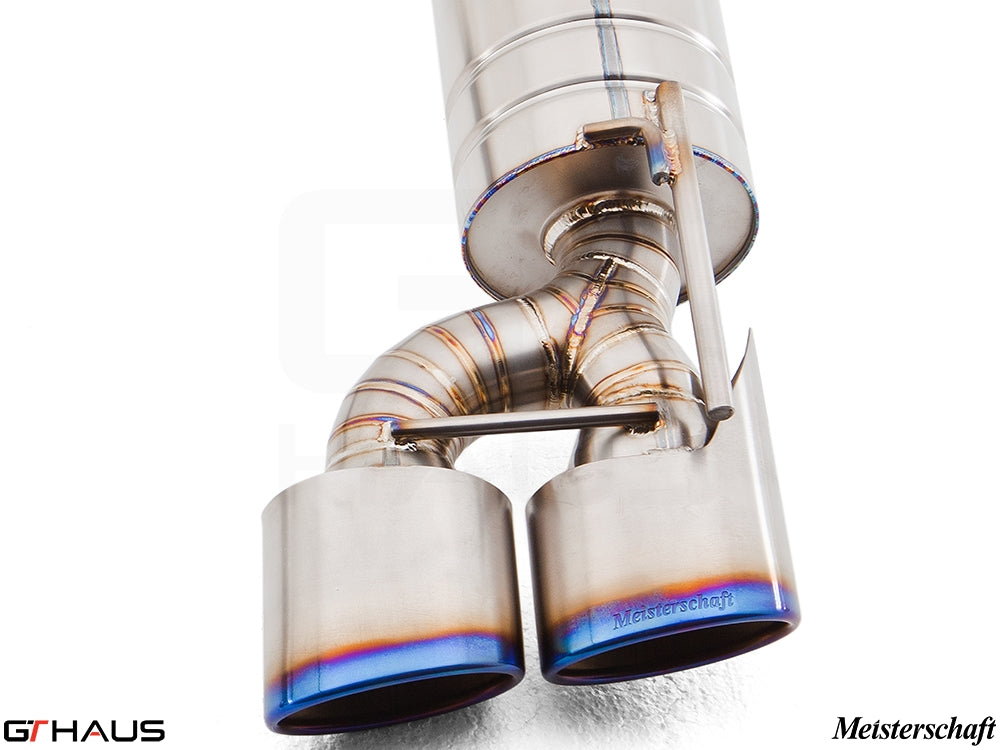 Premium exhaust system for Mercedes-Benz R230 SL63 AMG V8, featuring stainless steel construction and precision engineering.