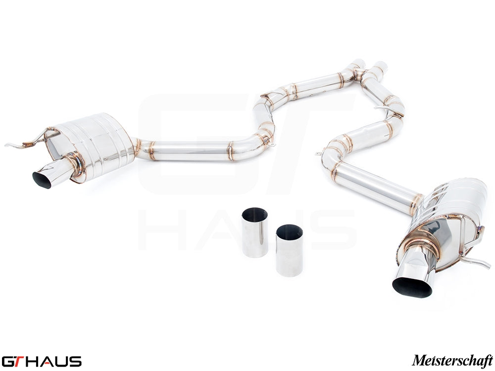 Premium exhaust system for Mercedes-Benz R231 SL63 AMG V8, enhancing performance and sound with precision engineering.